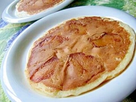 柿バター焼きのパンケーキ